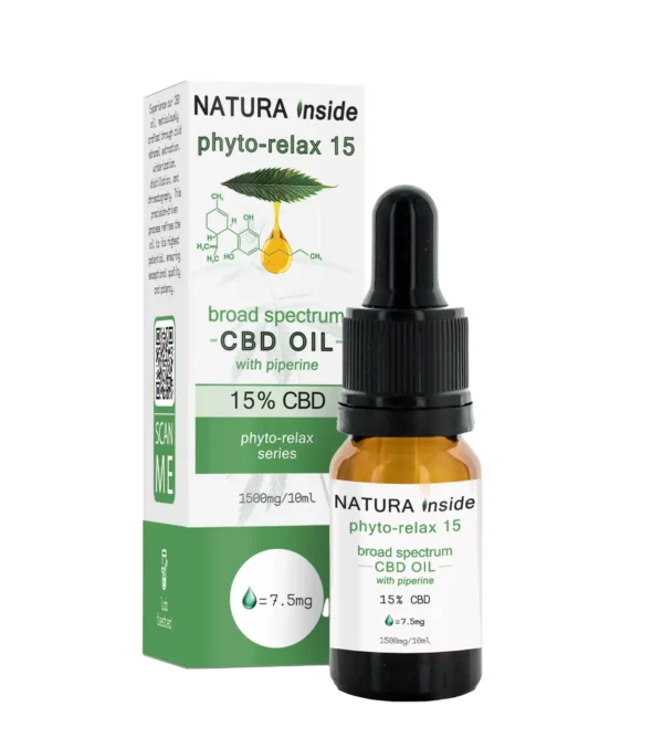 Phyto-Relax 15% CBD Oil | 1500mg Broad Spectrum + Piperine
