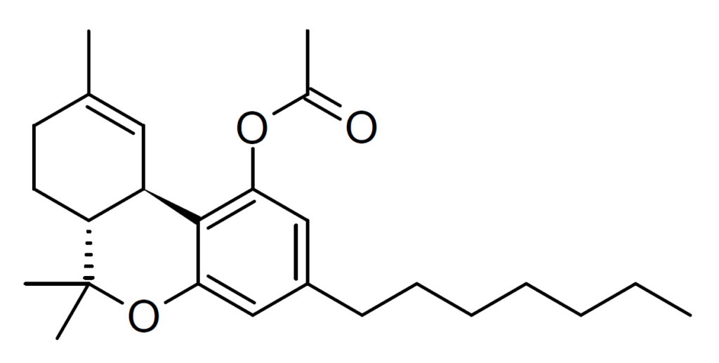 Visual representation of THCPO's chemical structure and characteristics
