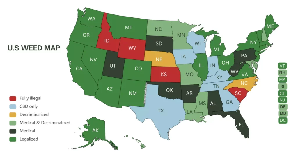 state weed map
