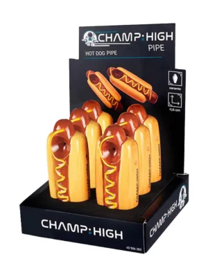 Champ High Ceramic Hot Dog Pipe Display