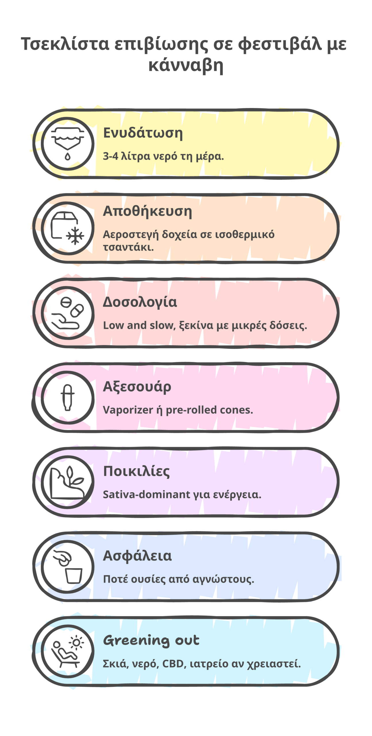 φεστιβάλ κάνναβη infographic