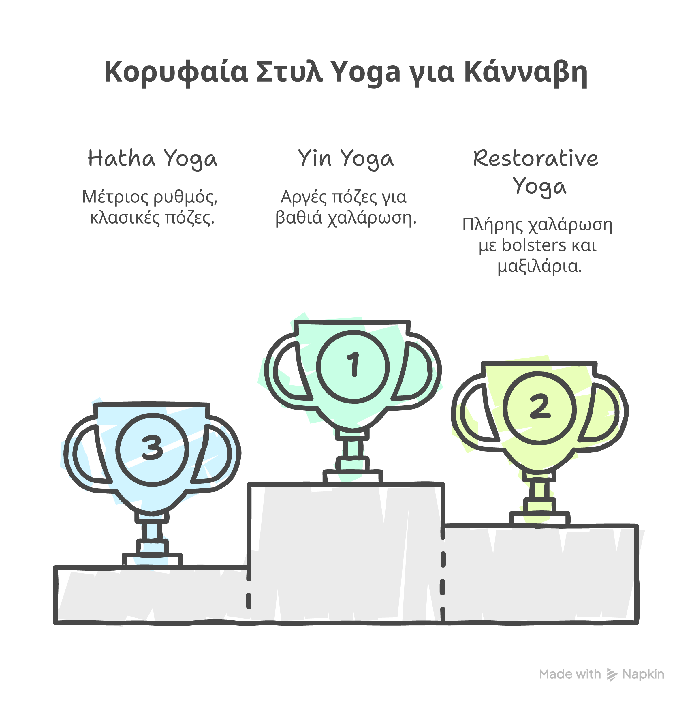 κάνναβη και yoga infographic
