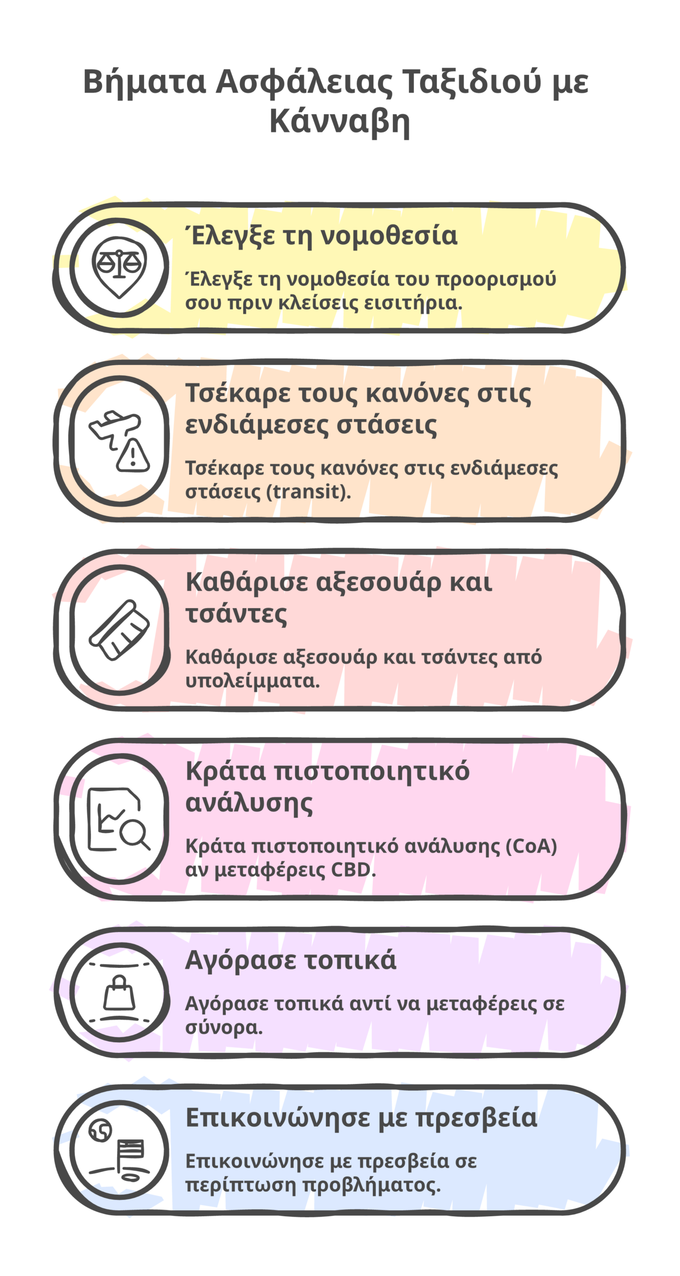 κάνναβη ταξίδια infographic