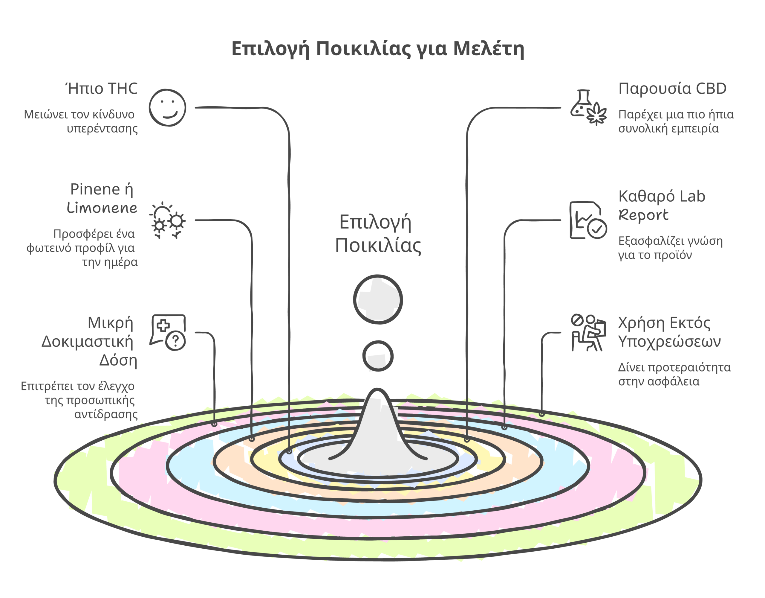 ποικιλίες για συγκέντρωση και μελέτη infographic