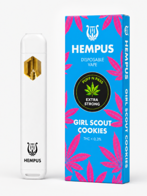 Hempus-Girl-PnP.png Hempus Girl Scout Cookies Superior Blend disposable vape.