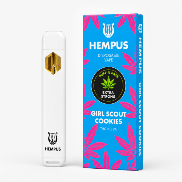 Hempus-Girl-PnP.png Hempus Girl Scout Cookies Superior Blend disposable vape.