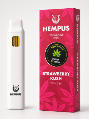 Hempus-Strawberry-PnP.png Hempus Strawberry Kush Superior Blend disposable vape