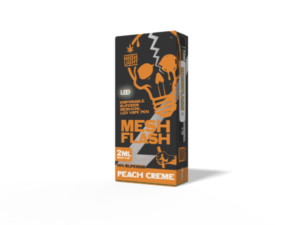 PeachCreme-scaled-10.png Highlight-Meshflash H2 Peach Creme disposable vape